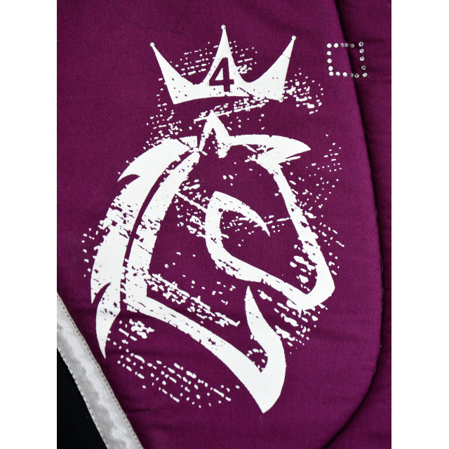 Tapis mixte FOURWIN violet et noir