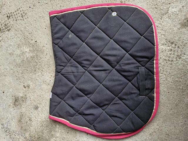 Tapis Equ'idées Noir liseré Rose