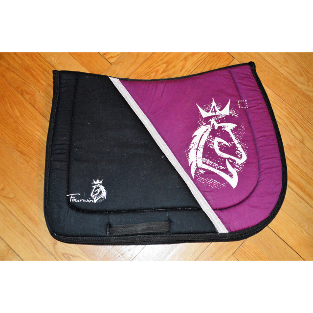 Tapis mixte FOURWIN violet et noir