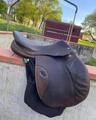 Selle cuir marron 17,5
