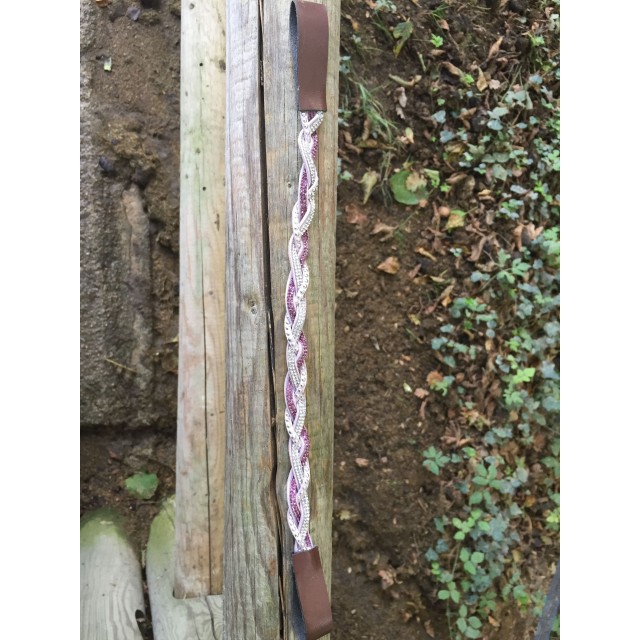 Frontal tressé rose