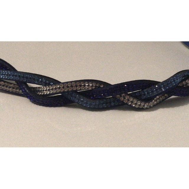 Frontal Strass bleu Poney