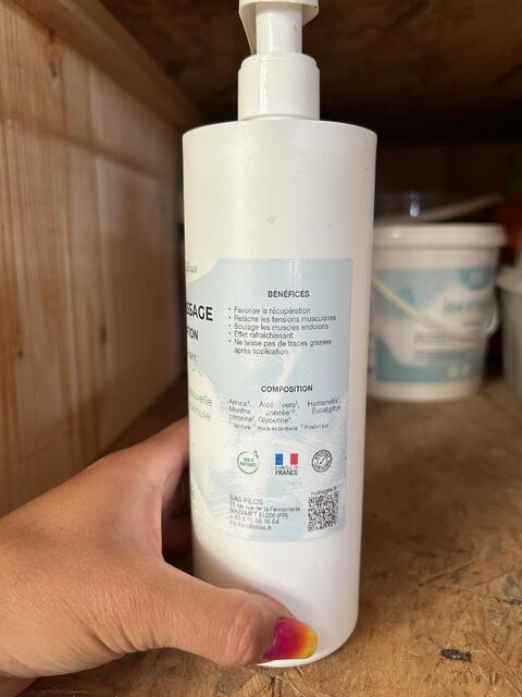 Gel massage recuperation