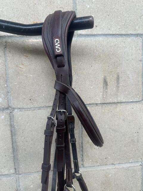 Bridon muserolle croisée CWD taille 3-cheval