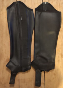 Mini chaps équitation classic synthétique noir