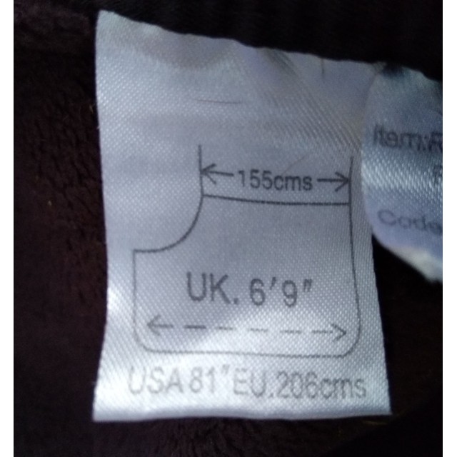 Polaire rambo taille 155cm Newmarket