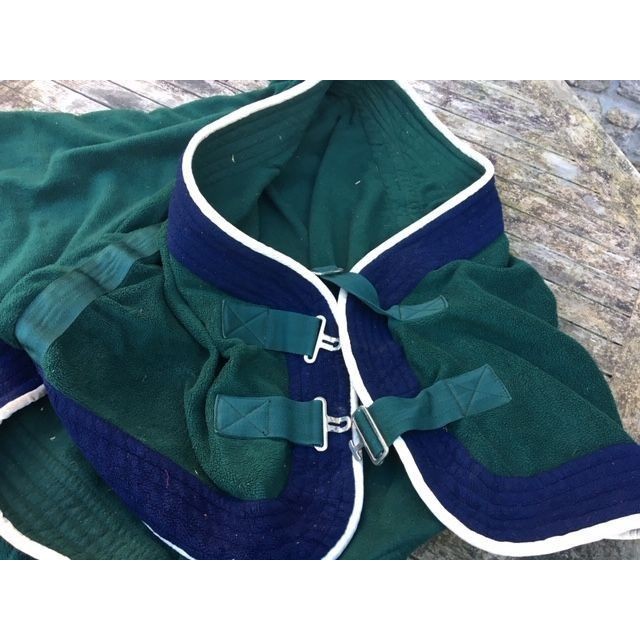 Couverture Polaire Verte Poney D