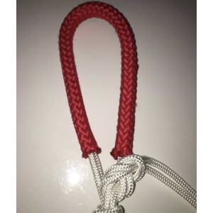 Licol ethologique taille cheval blanc et rouge