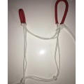 Licol ethologique taille cheval blanc et rouge