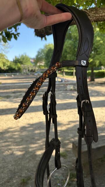 BRIDON ANATOMIQUE CLERMONT HORZE (TAILLE: CHEVAL - COULEUR: MARRON FONCÉ)