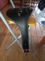 Sangle bavette 135cms cuir noire
