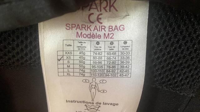 Gilet air bag spark