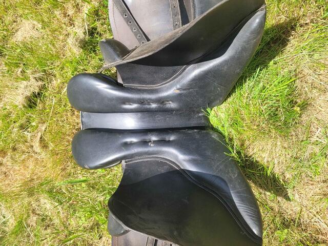 selle fouganza noire 17 pouce 1/2