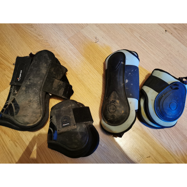 Guêtres + protège boulet gris