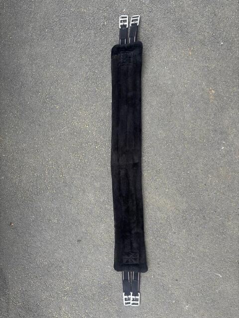 sangle mouton / fourrure noire neuve