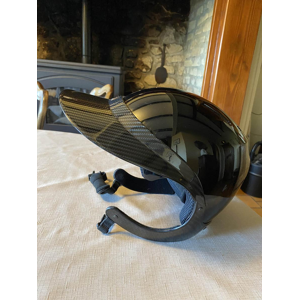 Casque gravity XP brillant Naca + visière XL carbone