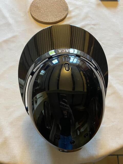 Casque gravity XP brillant Naca + visière XL carbone