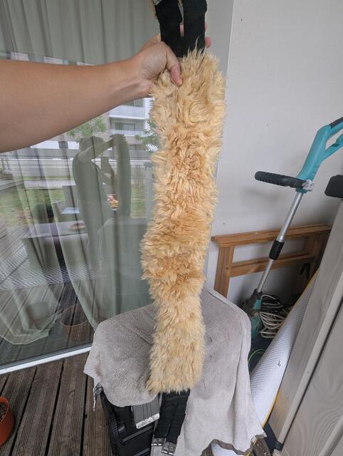 Sangle longue Mattes mouton véritable 115