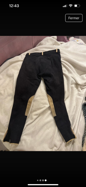 Pantalon noir et beige