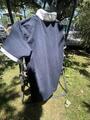 polo de concours bleu et blanc manches courtes