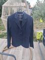 Veste de concours équiline bleu marine strass et flowers