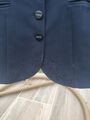 Veste de concours équiline bleu marine strass et flowers