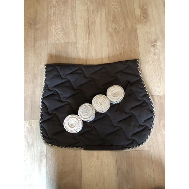 Lot Tapis et bandes marrons et beiges