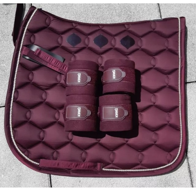 Ensemble Tapis + Bandes de Polo bordeaux Eskadron