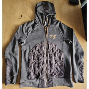 Veste mi-saison grise et marron