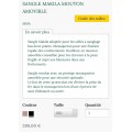 Sangle courte Devoucoux Makila Mouton