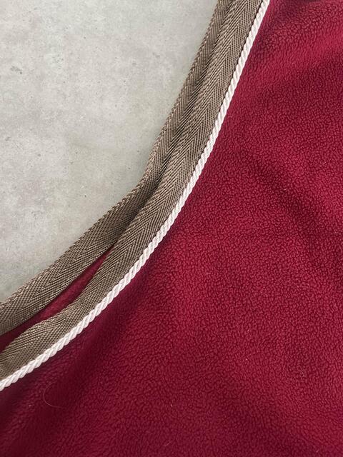 couvre rein polaire rouge équitheme