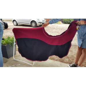 Couvre rein polaire Taille 125 noir & bordeaux