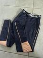 pantalon bleu marine et orange fouganza