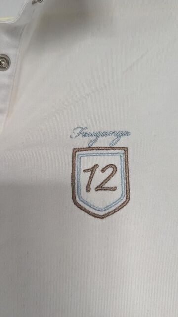 Polo de concours Fouganza manche courte - Blanc - 44