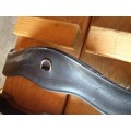 SANGLE CUIR NOIR ANATOMIQUE élastique 1 coté