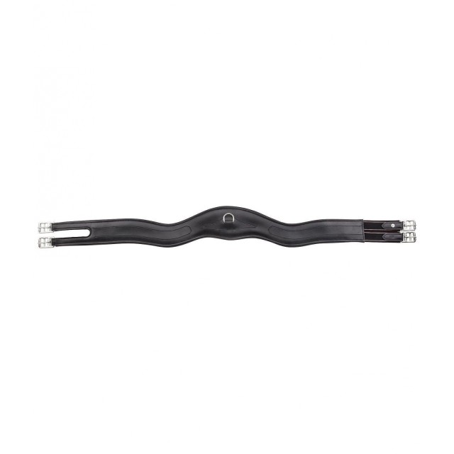 SANGLE CUIR NOIR ANATOMIQUE élastique 1 coté