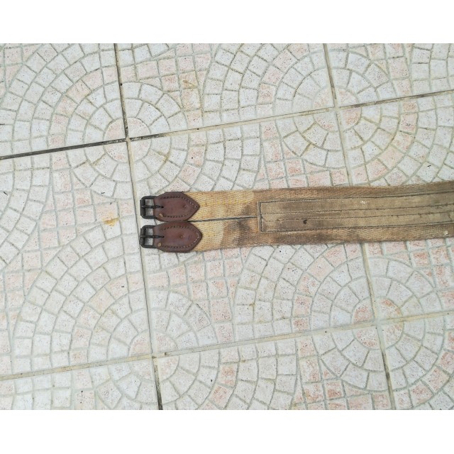 Sangle coton et cuir