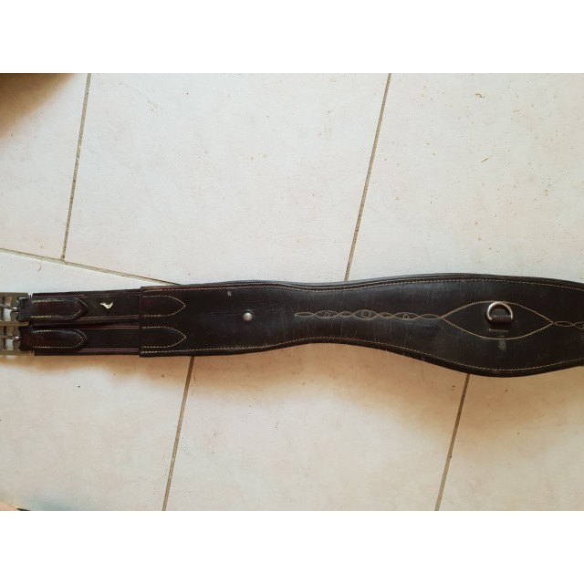 Sangle romeo cuir marron