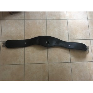 Sangle bates cuir noir taille 125cm