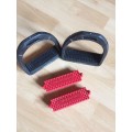 Étriers Compositi semelles noires et rouges