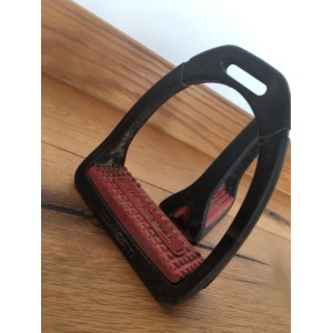 Étrier composit noir/plateforme rouge