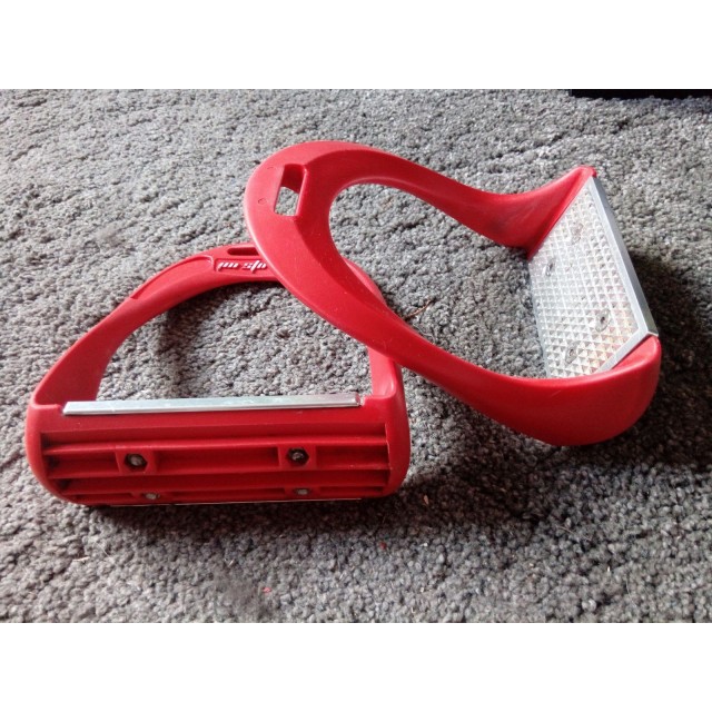 Etriers JIN STIRRUP EVOL rouges