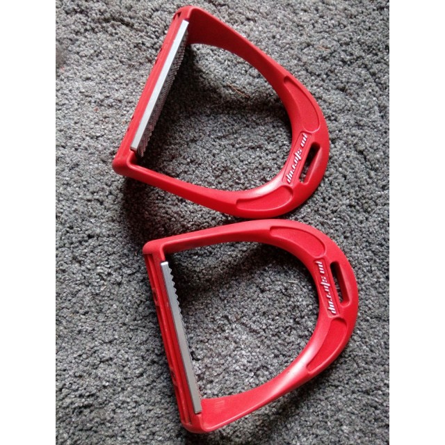 Etriers JIN STIRRUP EVOL rouges