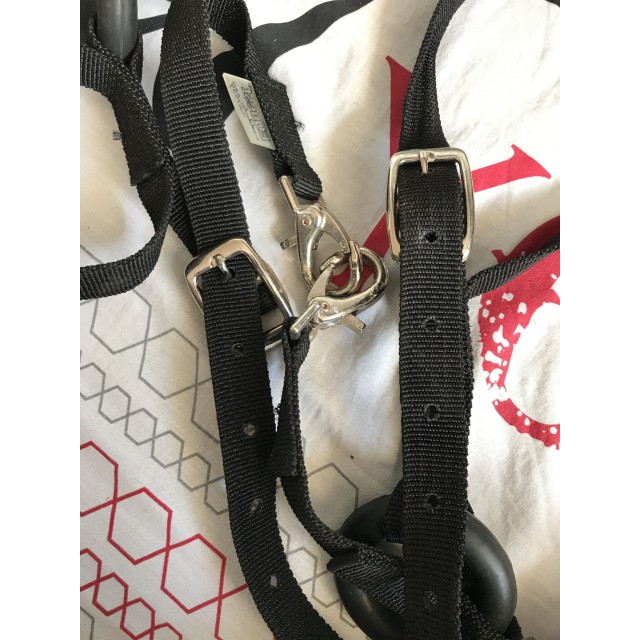 ENRÊNEMENT ÉLASTIQUE ET SYNTHÉTIQUE ÉQUITATION PIRELLI NOIR