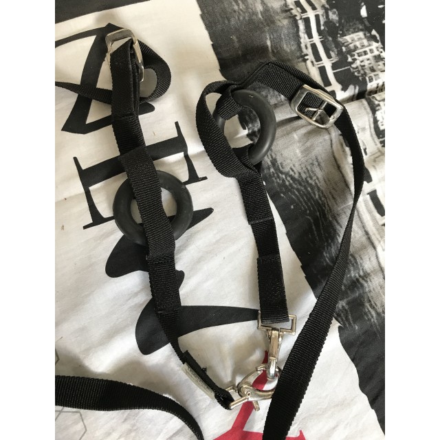 ENRÊNEMENT ÉLASTIQUE ET SYNTHÉTIQUE ÉQUITATION PIRELLI NOIR