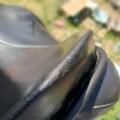 Selle de dressage et bride en cuir noir