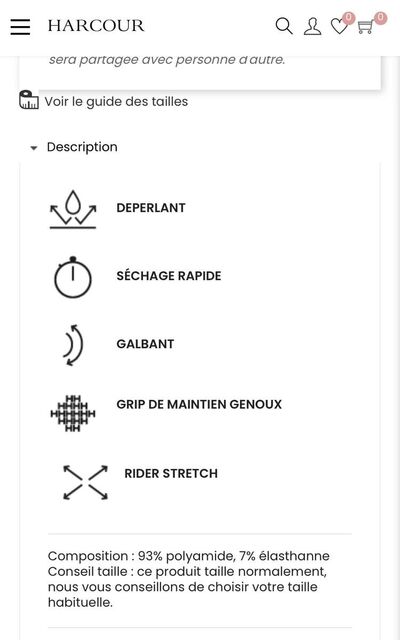 Pantalon Beige Harcour Jaltika Fix System Grip