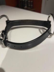 Mors droit en cuir noir MICHEL ROBERT