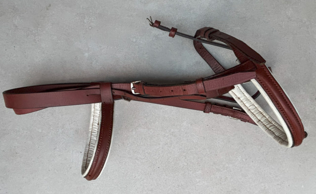 Filet cuir pour Double poney/Petit cheval