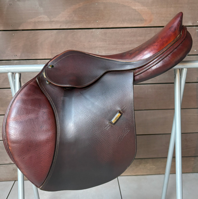 Selle d’équitation mixte de marque ZALDI - Taille 17’’